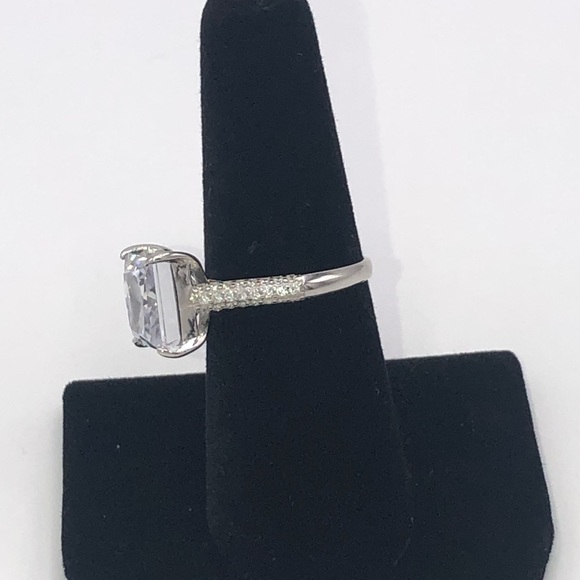 14k 4ct Princess Cut Ring - Picture 6 of 12